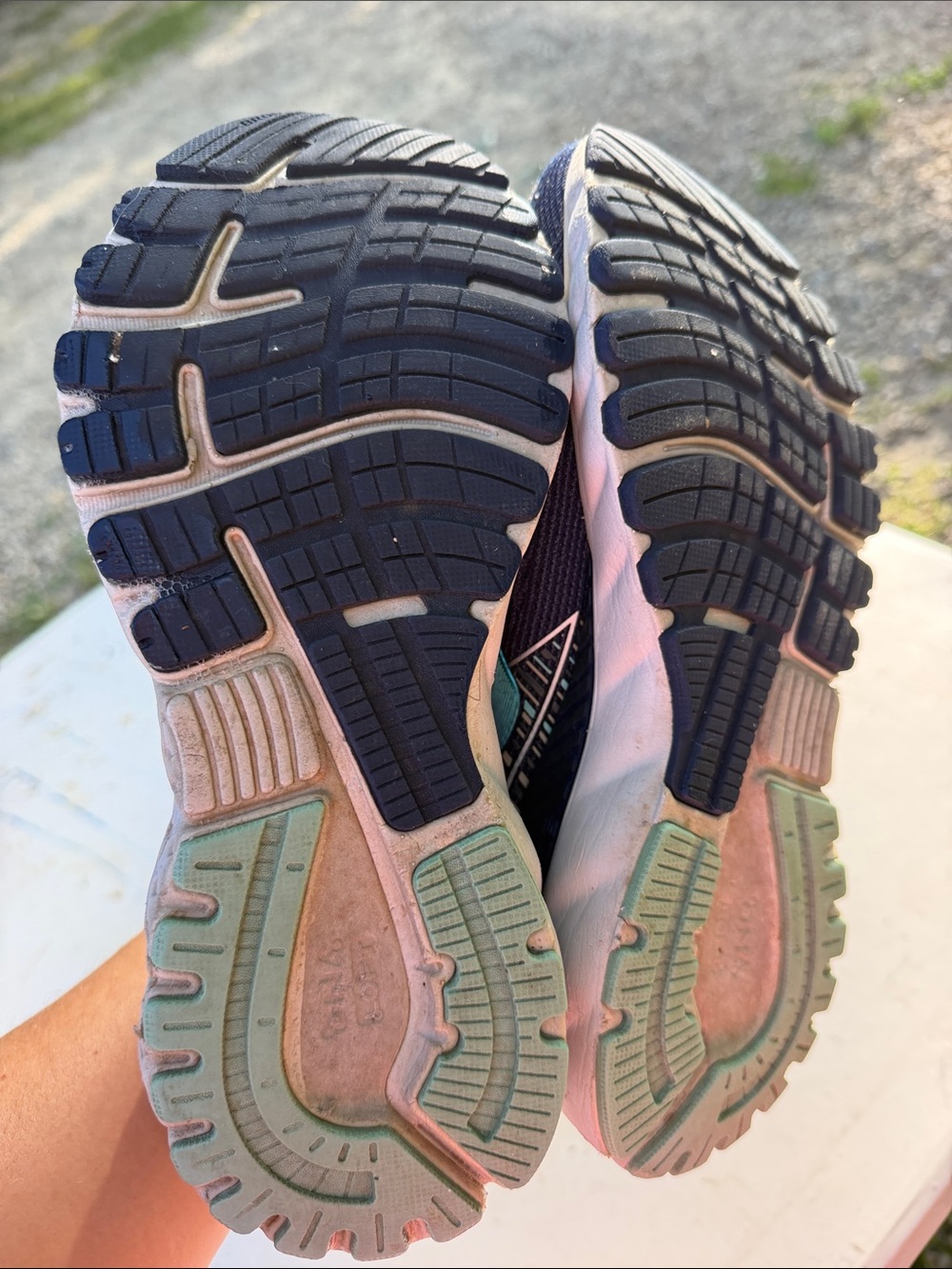 Brooks Women's Navy and Teal GTS 19 Running Shoes - Picture 6 of 6